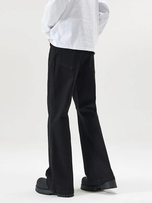 Back View of Trendbye Men's Bootcut Jeans Plus Size
