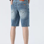 Back View of Trendbye Men's Denim Shorts