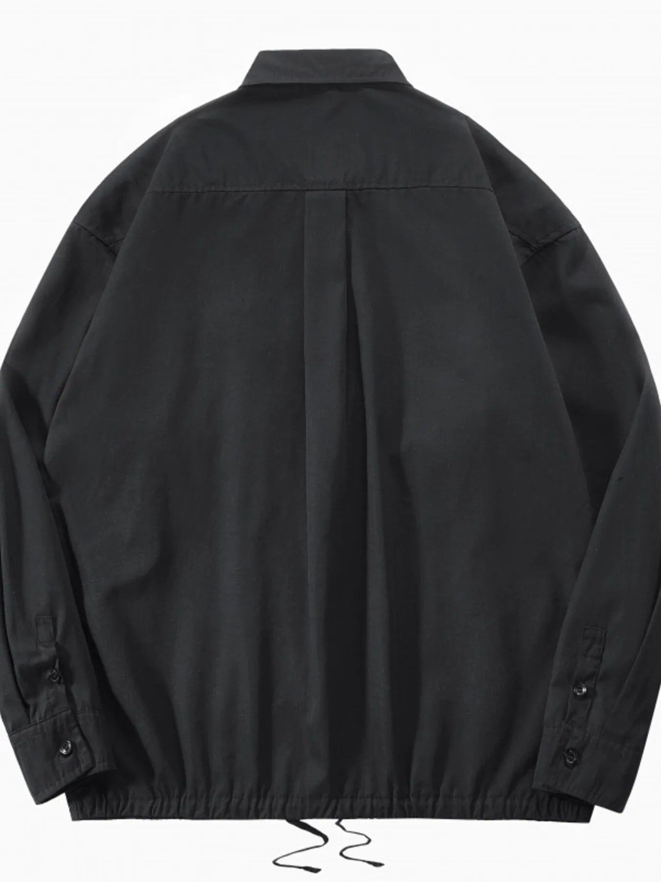 Back View of Trendbye Men's Plus Size Shacket