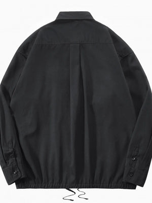 Back View of Trendbye Men's Plus Size Shacket