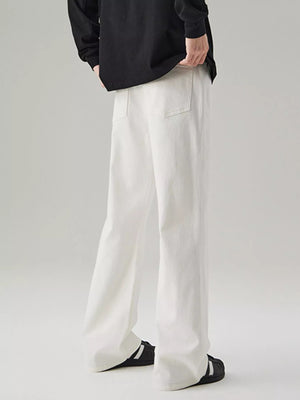 Back View of Trendbye Men's Wide Leg Jeans
