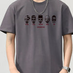 Fabric Texture of Trendbye Men's Plus Size Graphic T-Shirt