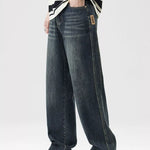 Fabric Texture of Trendbye Men's Washed Jeans