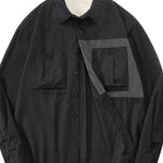 Fornt View of Trendbye Men's Plus Size Shacket