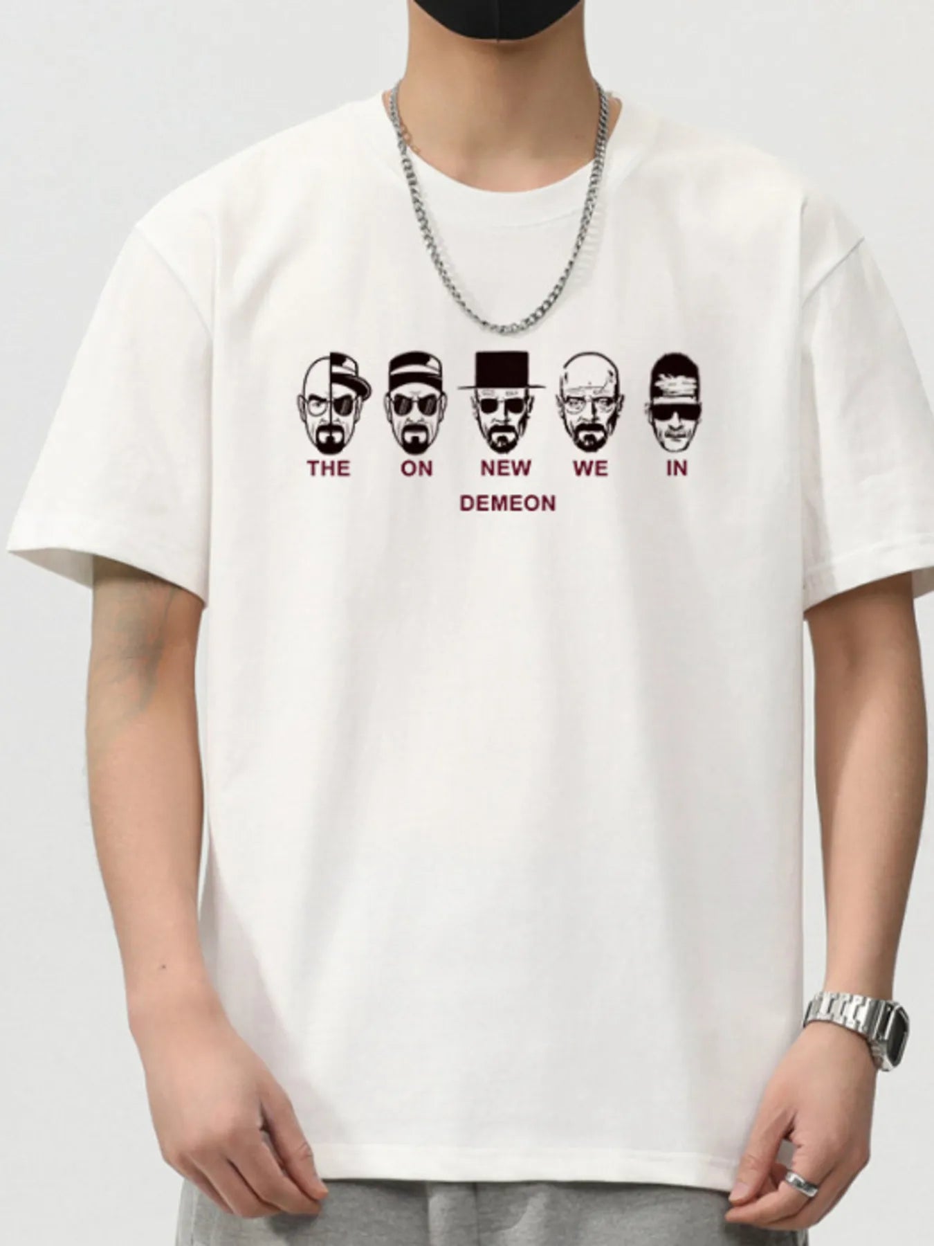 Graphic Print Detail of Trendbye Men's T-Shirt