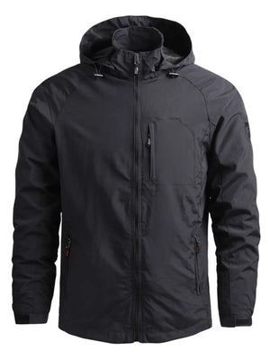 Hood Detail of Trendbye Men's Plus Size Tactical Jacket