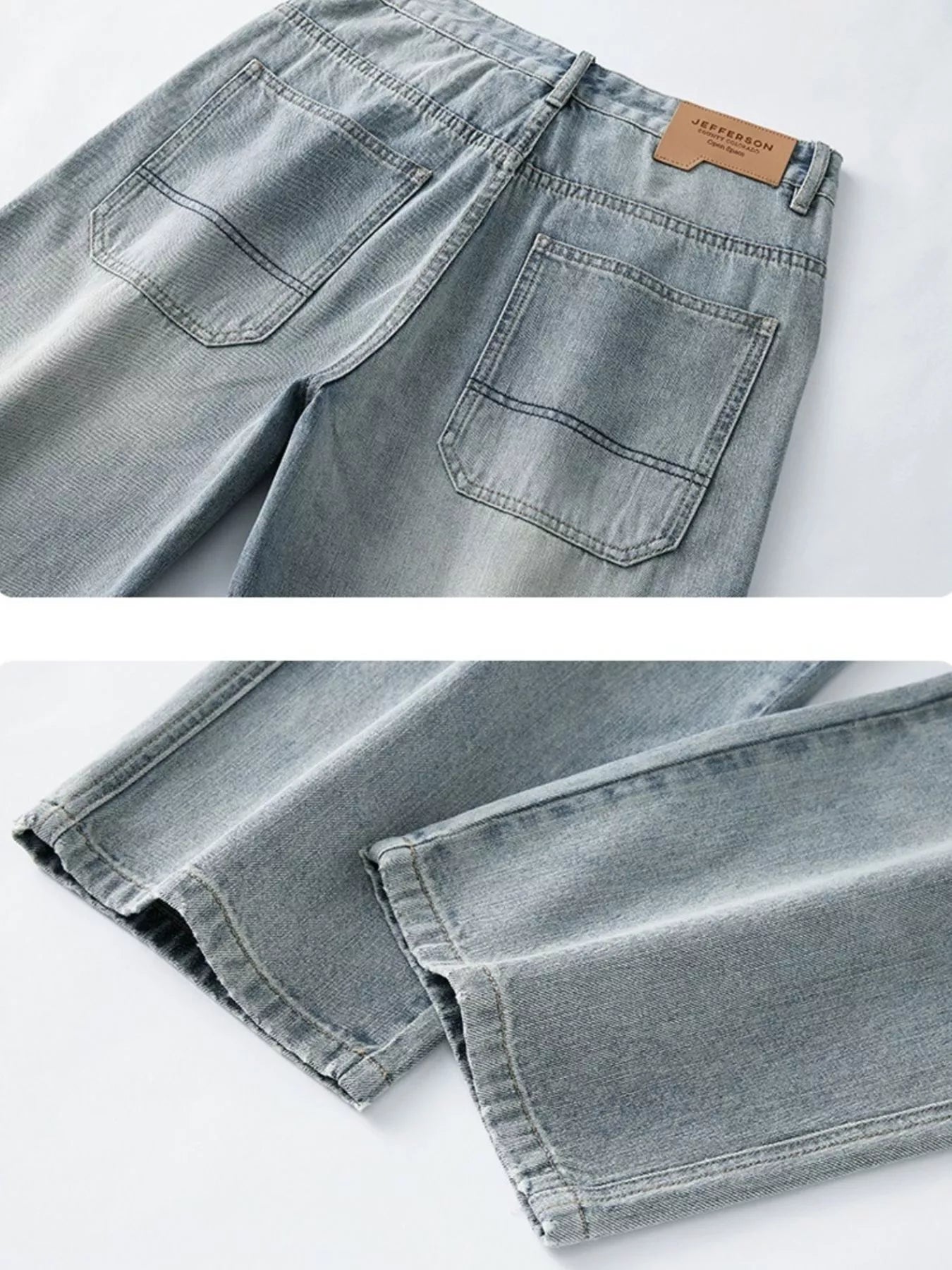 Lifestyle Image of Trendbye Men's Loose Fit Jeans