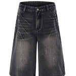 Pocket Detail of Trendbye Men's Denim Shorts