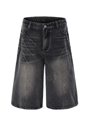 Pocket Detail of Trendbye Men's Denim Shorts