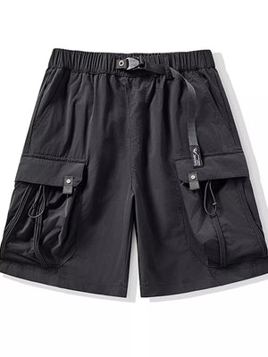 Trendbye Men Plus Size Cargo Shorts Front View