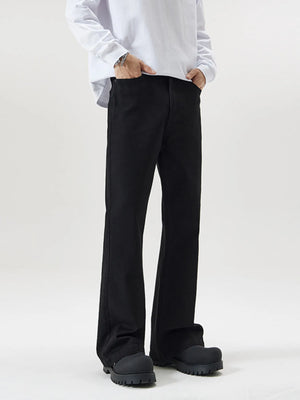 Trendbye Men's Bootcut black pants 