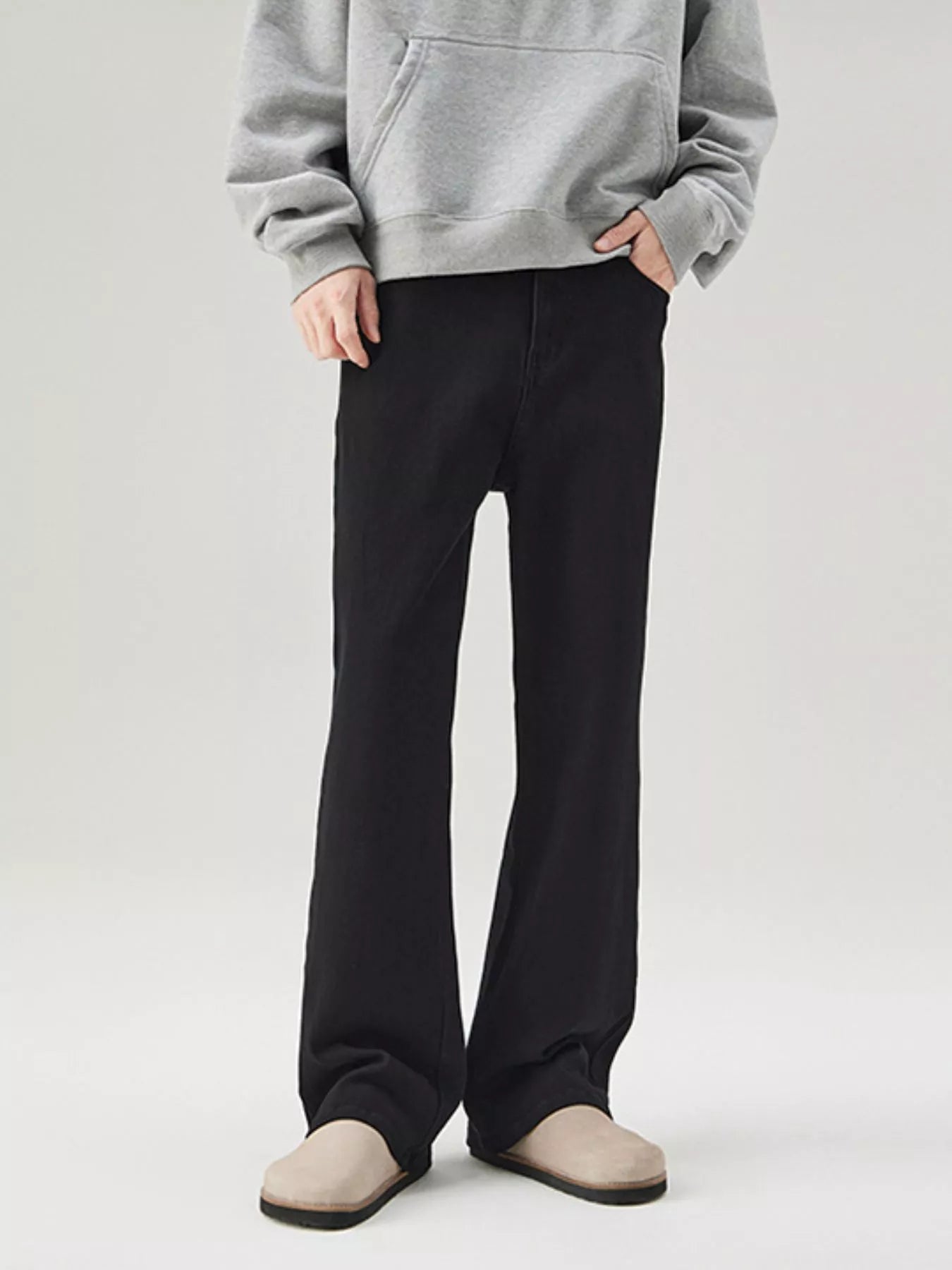 Trendbye Men's Full Size Wide Leg black pants 