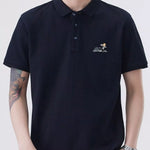 Trendbye Men's Plus Size Button Detail Polo