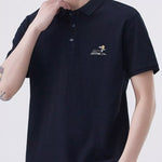 Trendbye Men's Plus Size Button Detail Polo Front View
