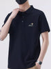 Trendbye Men's Plus Size Button Detail Polo Front View