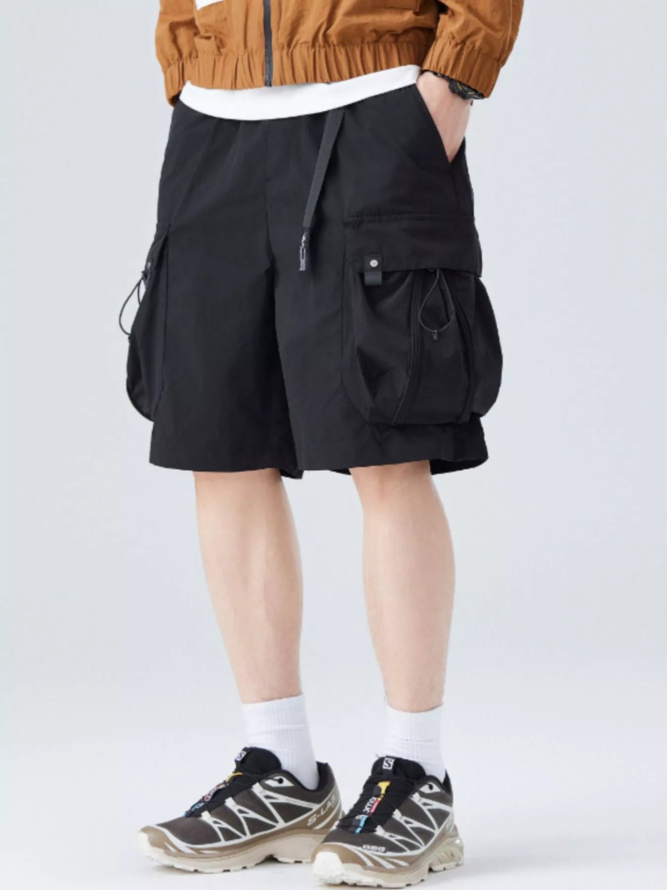 Trendbye Men's Plus Size Cargo Shorts Front 