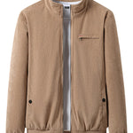 Beige corduroy jacket on a white background