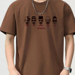 Trendbye Men's Plus Size Graphic Round Neck T-Shirt