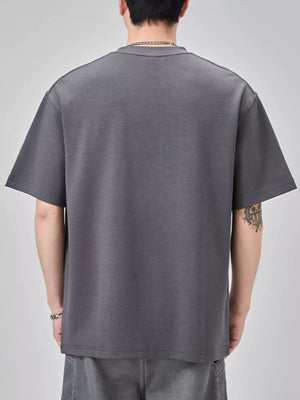 Trendbye Men's Plus Size Round Neck T-Shirt