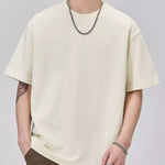 Trendbye Men's Plus Size Round Neck T-Shirt Front View