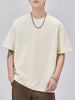 Trendbye Men's Plus Size Round Neck T-Shirt Front View