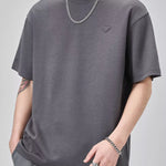 Trendbye Men's Plus a gray t-shirt