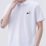 Trendbye Men's Plus a white polo shirt 