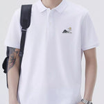 Trendbye Men's Plus a white polo shirt 