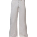 Trendbye Men's White wide-leg jeans