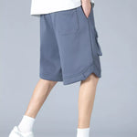 Trendbye Men's wearing gray shorts